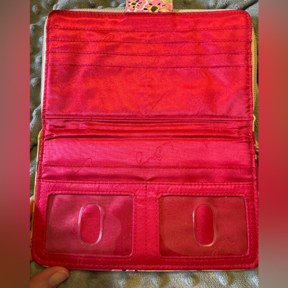 Vera Bradley Clasp Wallet in Make Me Blush - Picture 3 of 5